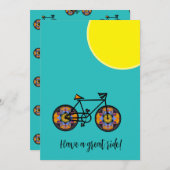 Sonnenblumenradkarte Feiertagskarte (Vorne/Hinten)