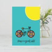 Sonnenblumenradkarte Feiertagskarte (Stehend Vorderseite)