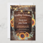 Sonnenblumenrahmen Einladung (Vorderseite)