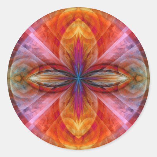 Sonnenblumenreich Runder Aufkleber (Vorderseite)