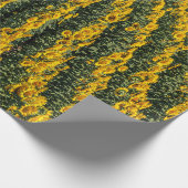 Sonnenblumenreihe Geschenkpapier (Ecke)