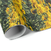 Sonnenblumenreihe Geschenkpapier (Rolleneckpunkt)