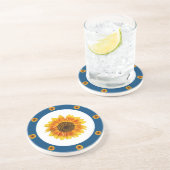 Sonnenblumenring Getränkeuntersetzer (Seite)