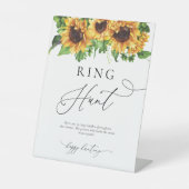 Sonnenblumenring Hunt-Zeichen Sockelschild (Vorderseite)