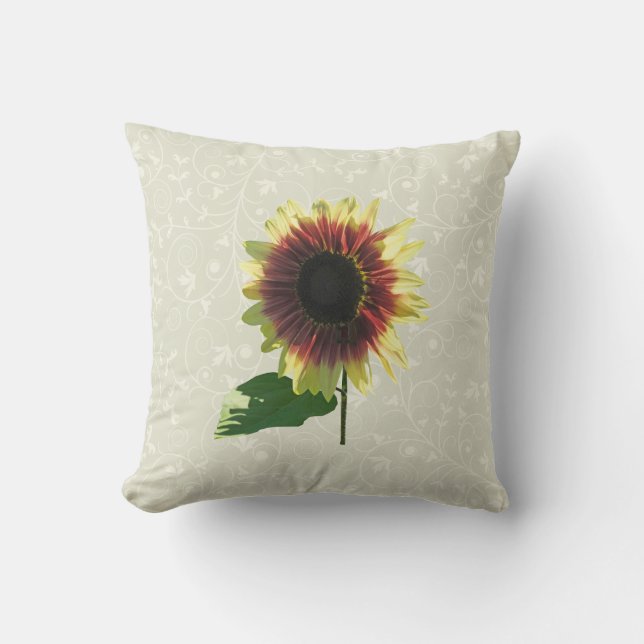 Sonnenblumenring Kissen (Vorderseite)
