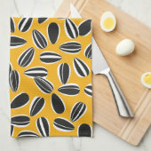 Sonnenblumensaat Geschirrtuch (Viertel Falte)