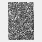 Sonnenblumensaat Geschirrtuch (Vertikal)