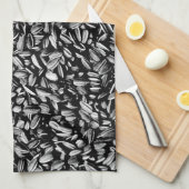 Sonnenblumensaat Geschirrtuch (Viertel Falte)