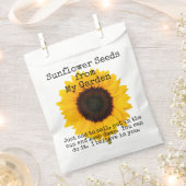 Sonnenblumensaat Rettend Papiergarten Geschenktütchen (Ausgeschnitten)