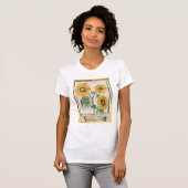 Sonnenblumensaat T - Shirt der Frau (Vorne ganz)