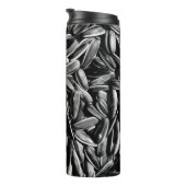 Sonnenblumensaaten - Schwarz-Weiß-Foto Thermosbecher (Nach rechts gedreht)