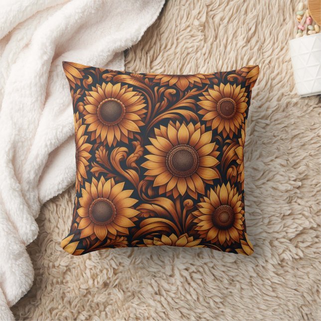 Sonnenblumensaison Kissen (Decke)