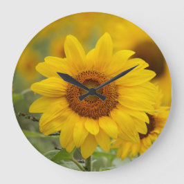 Sonnenblumensäulenuhr Große Wanduhr