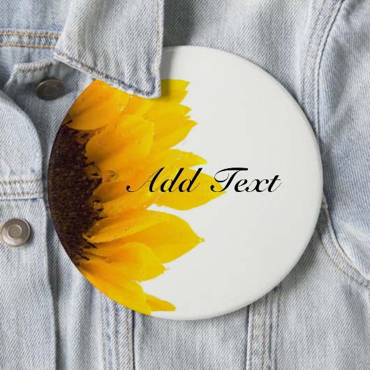 Sonnenblumenschablone Button (Beispiel)