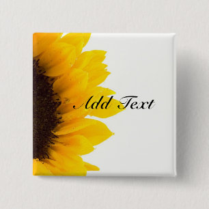 Sonnenblumenschablone Button