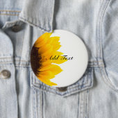 Sonnenblumenschablone Button (Beispiel)
