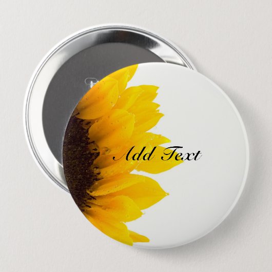 Sonnenblumenschablone Button (Vorne & Hinten)