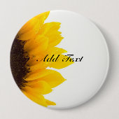 Sonnenblumenschablone Button (Vorderseite)
