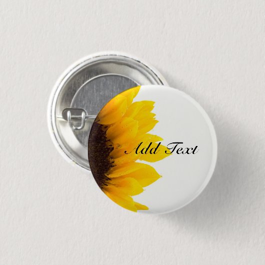 Sonnenblumenschablone Button (Vorne & Hinten)