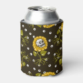 Sonnenblumenschädel: Einzigartiges, nahtloses Must Dosenkühler (Kanne Vorderseite)
