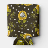 Sonnenblumenschädel: Einzigartiges, nahtloses Must Dosenkühler (Rückseite)