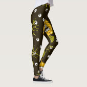 Sonnenblumenschädel: Einzigartiges, nahtloses Must Leggings (Rechts)