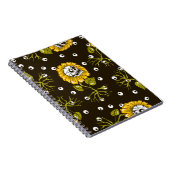 Sonnenblumenschädel: Einzigartiges, nahtloses Must Notizblock (Rechte Seite)