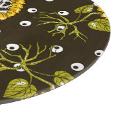 Sonnenblumenschädel: Einzigartiges, nahtloses Must Schneidebrett (Ecke)