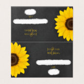 Sonnenblumenschalkpappe rustikale Hochzeit (Außenseite Aufgefaltet)