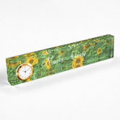 Sonnenblumenschild Namensplakette