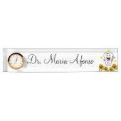 Sonnenblumenschild Namensplakette (Vorderseite)