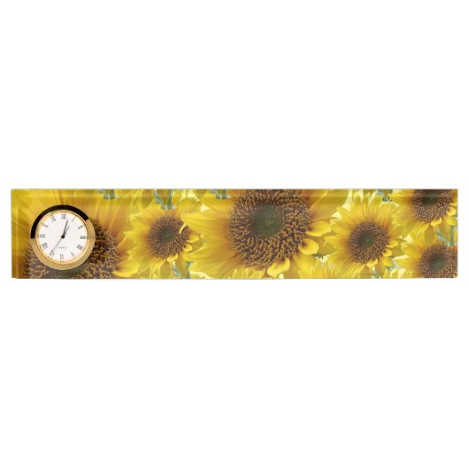 Sonnenblumenschild Namensplakette (Vorderseite)