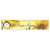 Sonnenblumenschild Namensplakette (Vorderseite)