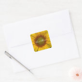 SONNENBLUMENSCHIRM FOTO SQUARE STICKER (Umschlag)