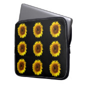 Sonnenblumenschläfer Laptopschutzhülle (Vorderseite Links)