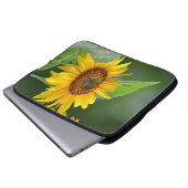 Sonnenblumenschläfer Laptopschutzhülle (Vorne Knopf)