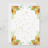 Sonnenblumenschläferin, virtuelle Babydusche Einladung (Rückseite)