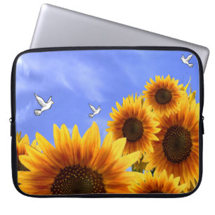 Sonnenblumenschlauch für Ipad Laptopschutzhülle