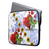 Sonnenblumenschlauch für Ipad Laptopschutzhülle (Vorderseite Links)