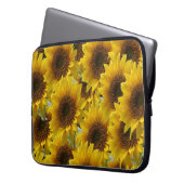 Sonnenblumenschlauch für Ipad Laptopschutzhülle (Vorderseite Links)
