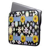 Sonnenblumenschlauch für Ipad Laptopschutzhülle (Vorderseite Links)