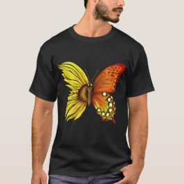 Sonnenblumenschmetterling Vintag T-Shirt