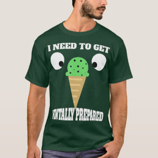 Sonnenblumenschokolade Chip Ice Creme für Minze Li T-Shirt
