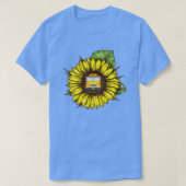 Sonnenblumenschule Bus Idee für Busfahrer T-Shirt (Design vorne)