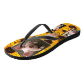 Sonnenblumenschweine Flip Flops Badesandalen (Schrägansicht)
