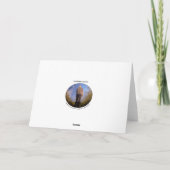 Sonnenblumensegel Feiertagskarte (Rückseite)