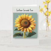 Sonnenblumenserenade-Poesie-Karte Karte (Gelbe Blume)