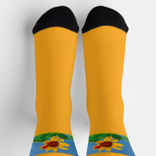 Sonnenblumensocken Crew Socken (Oben)