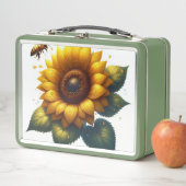 Sonnenblumensommer Metall Brotdose (Beispiel)