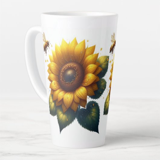 Sonnenblumensommer Milchtasse (Linke Ecke)